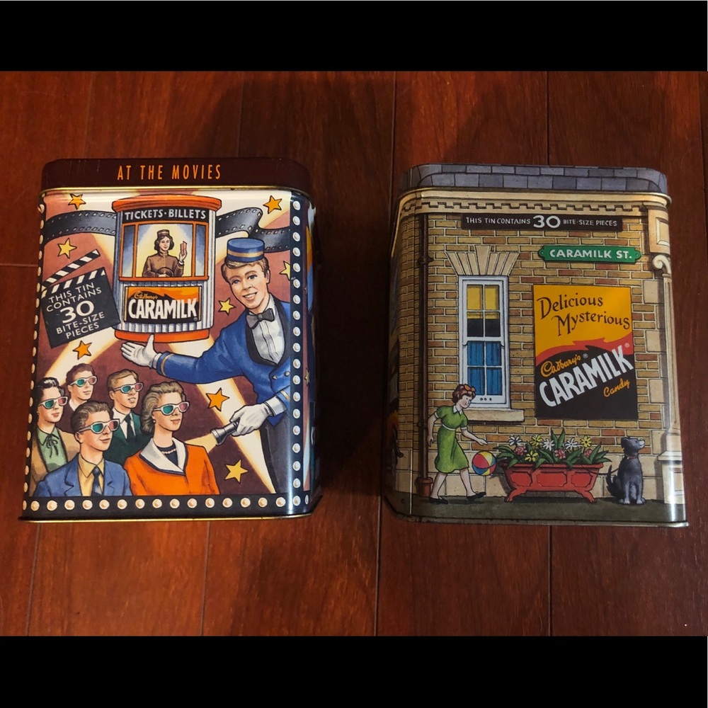 2 Cadbury’s Caramilk Collection tins